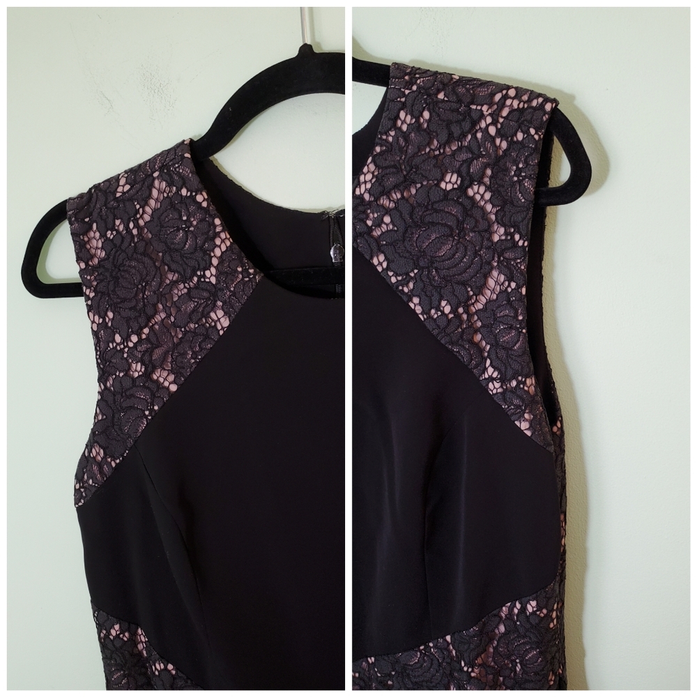 Nha Khanh Black Lace Mermaid Gown Size 10 Classic Retro Formal Evening Dress - Picture 8 of 15